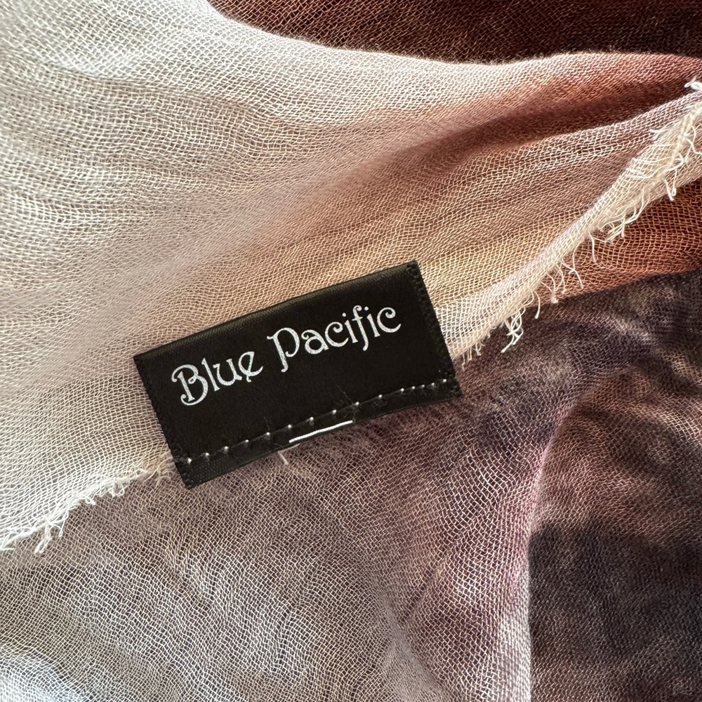 Blue Pacific Micromodal Wild Horse Scarf - Picture 7 of 11